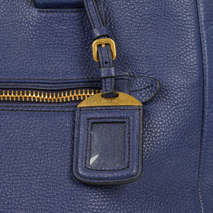 Prada Tote Bag aus blauem Leder