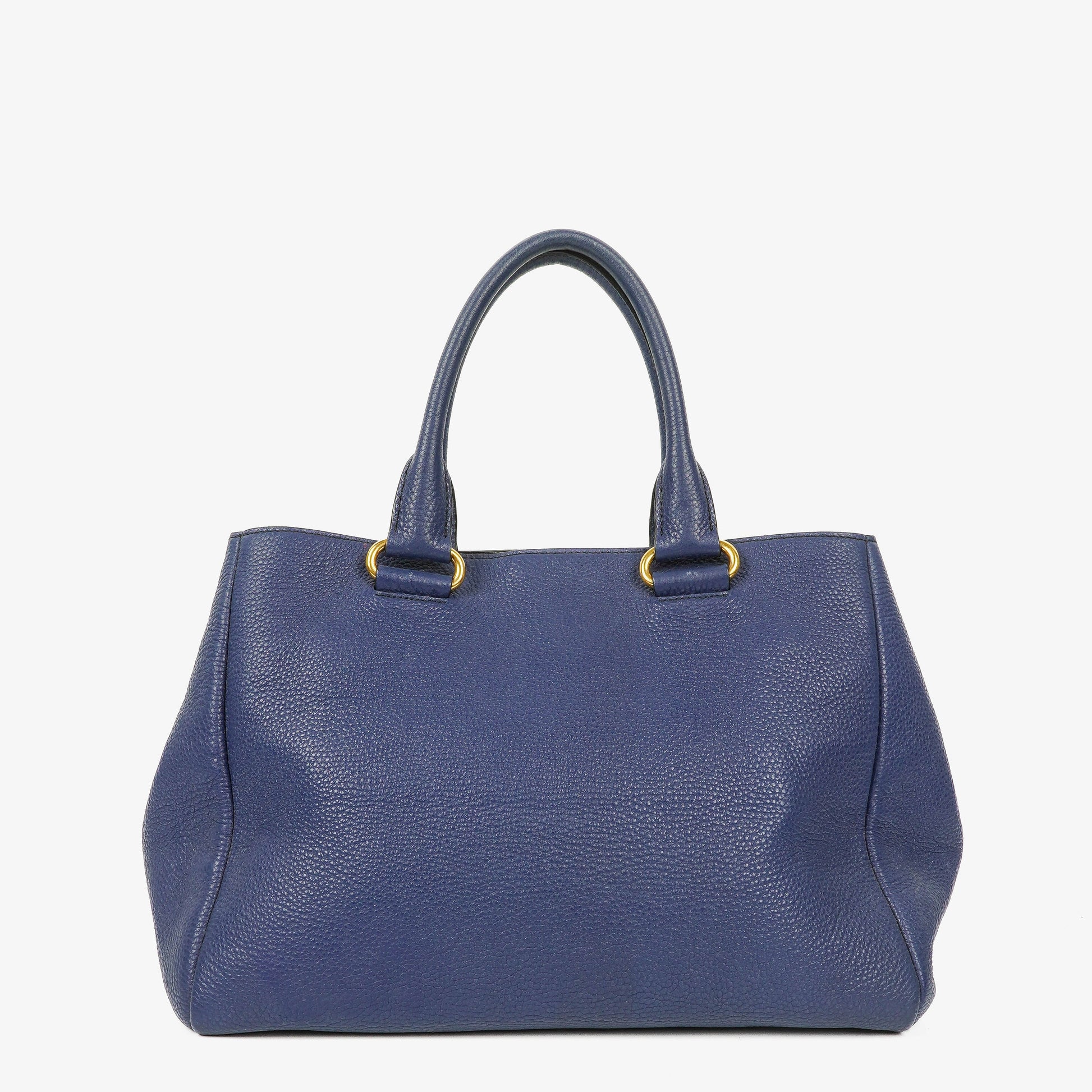 Prada Tote Bag aus blauem Leder
