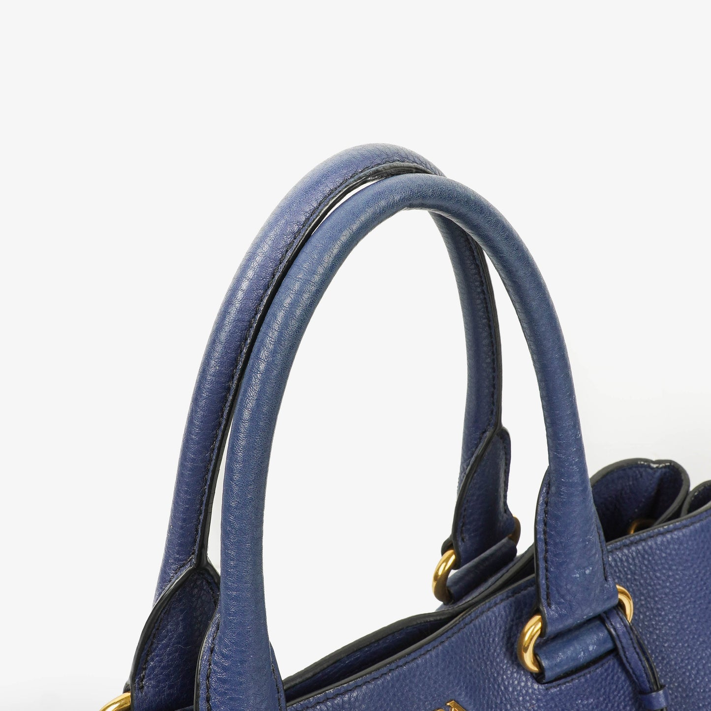 Prada Tote Bag aus blauem Leder