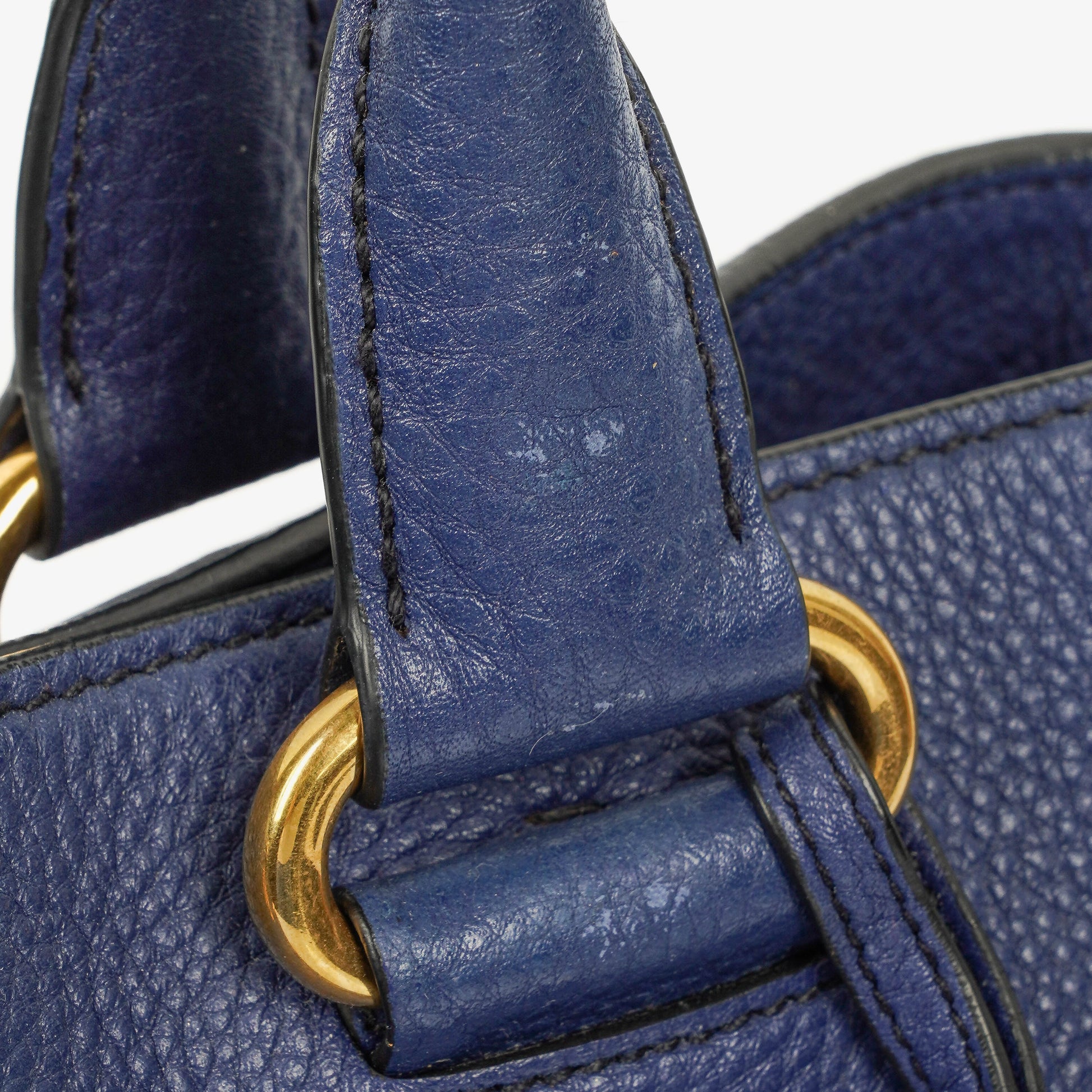 Prada Tote Bag aus blauem Leder