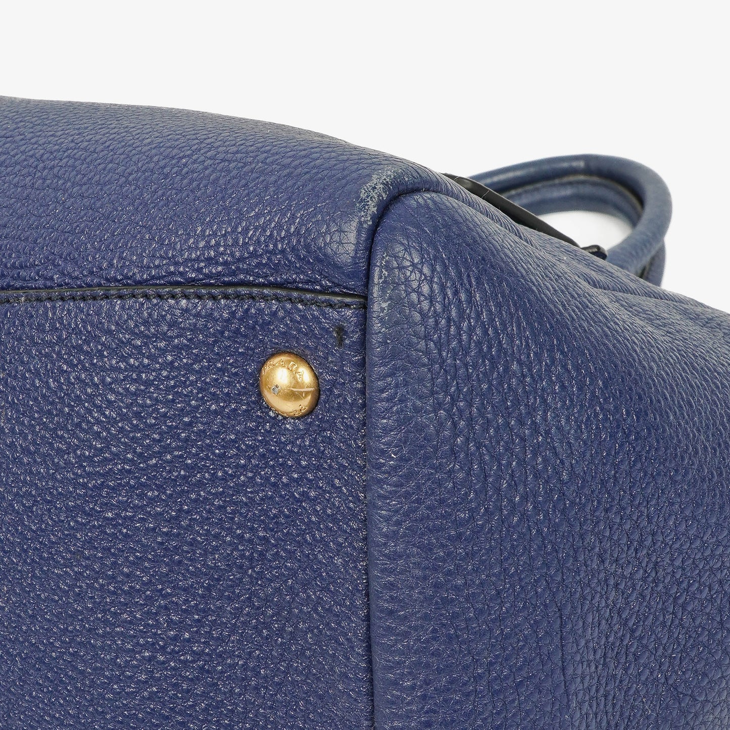 Prada Tote Bag aus blauem Leder