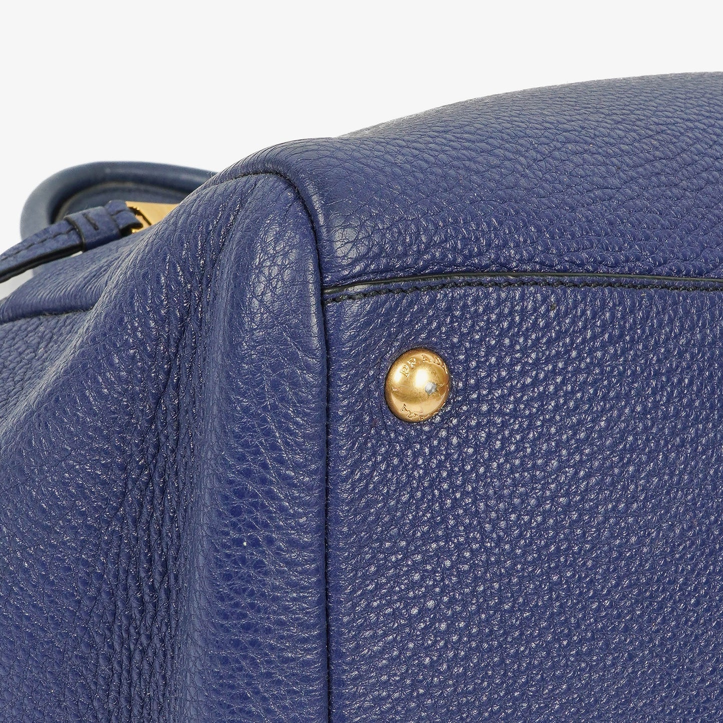 Prada Tote Bag aus blauem Leder