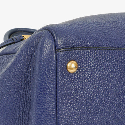 Prada Tote Bag aus blauem Leder