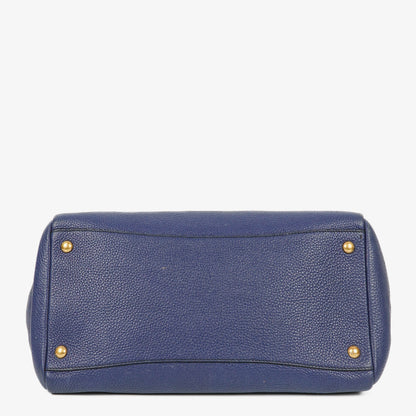 Prada Tote Bag aus blauem Leder
