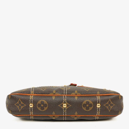 Louis Vuitton Riveting Limited Edition Pochette Accessories Clutch aus Monogram beschichtetem Canvas