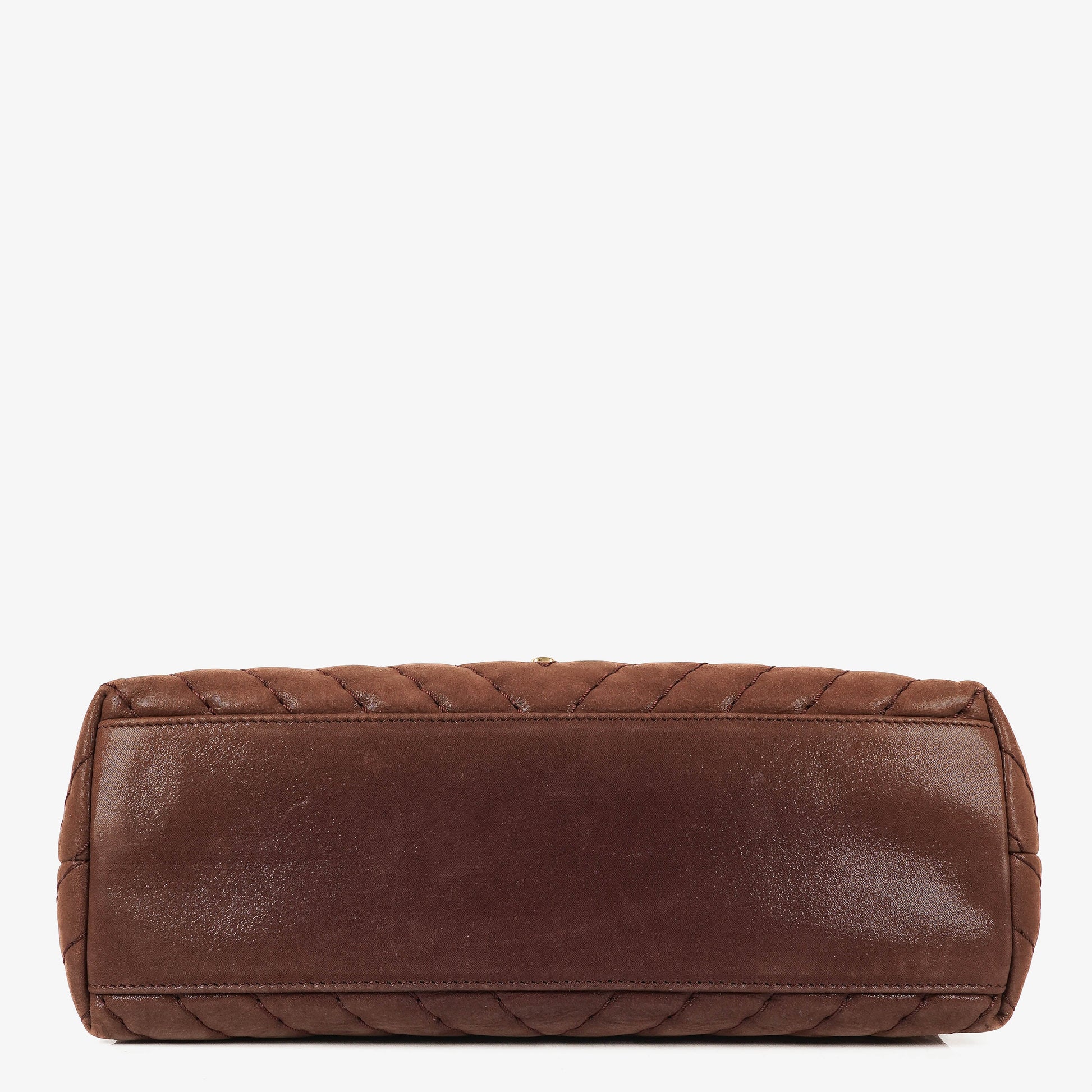 Chanel Surpique Chevron Flap Bag aus irisierendem Kalbsleder