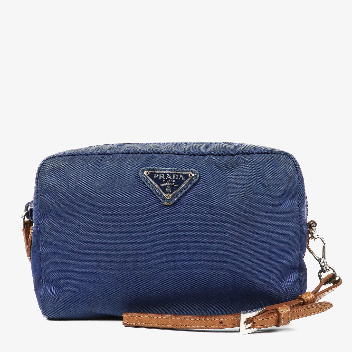 Prada kleine blaue Nylon Pouch