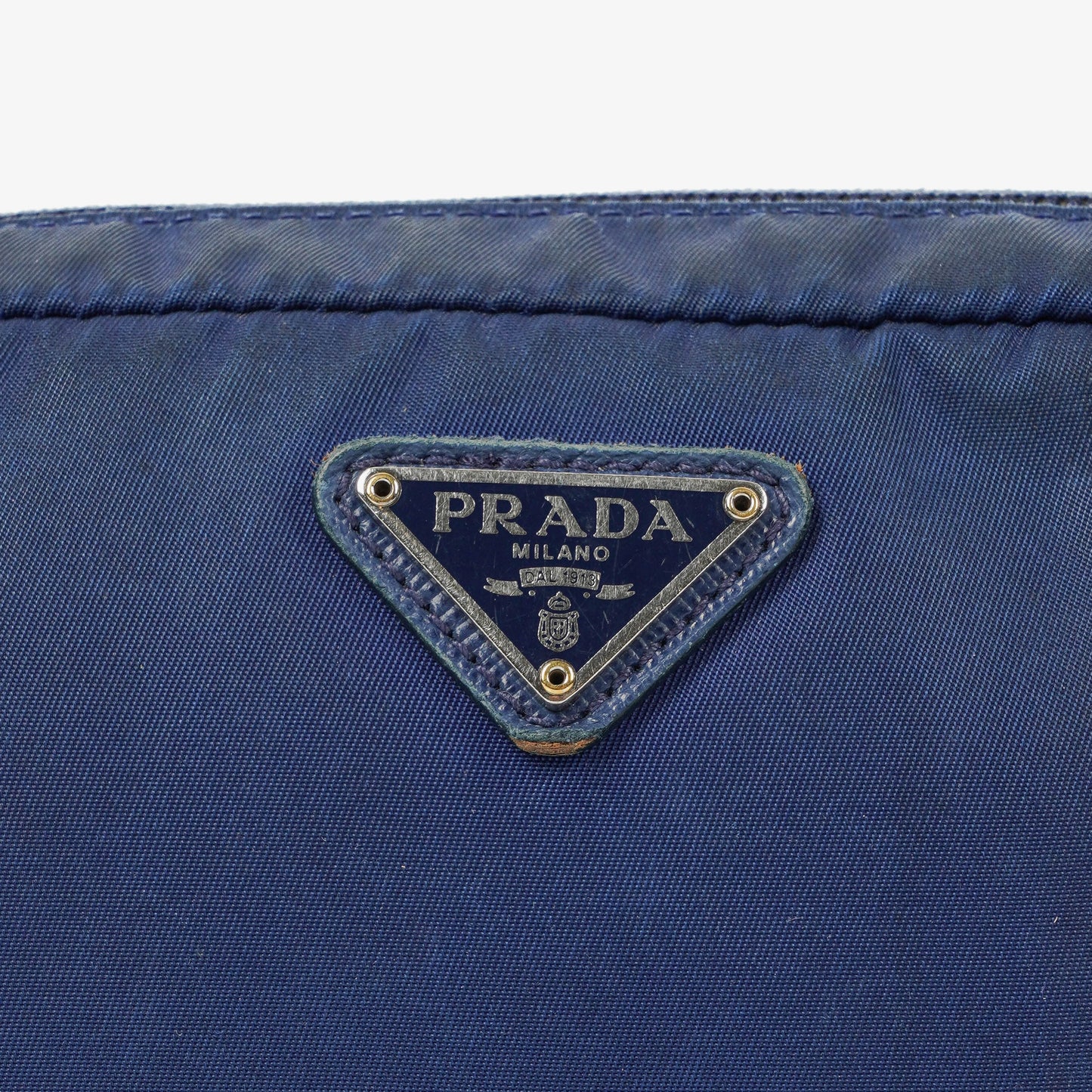 Prada kleine blaue Nylon Pouch