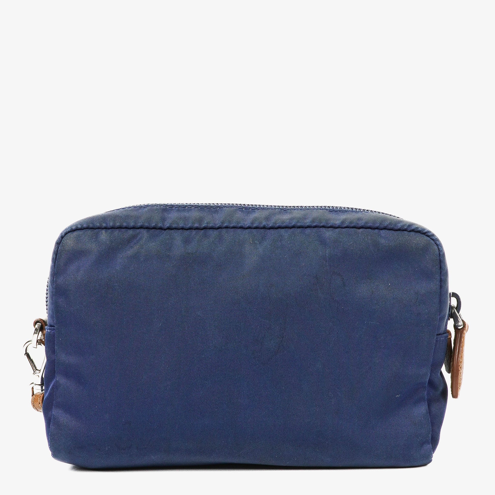 Prada kleine blaue Nylon Pouch