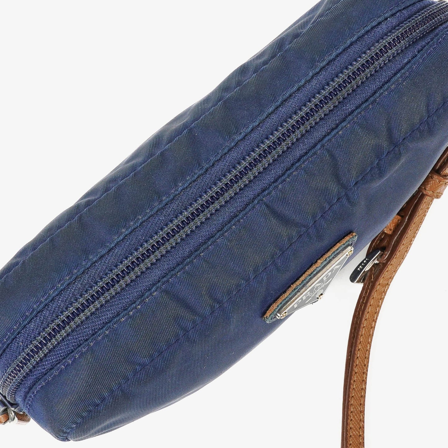 Prada kleine blaue Nylon Pouch