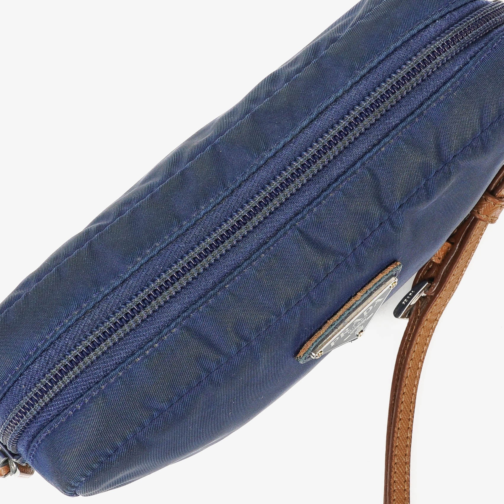 Prada kleine blaue Nylon Pouch