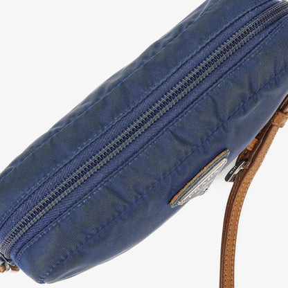 Prada kleine blaue Nylon Pouch