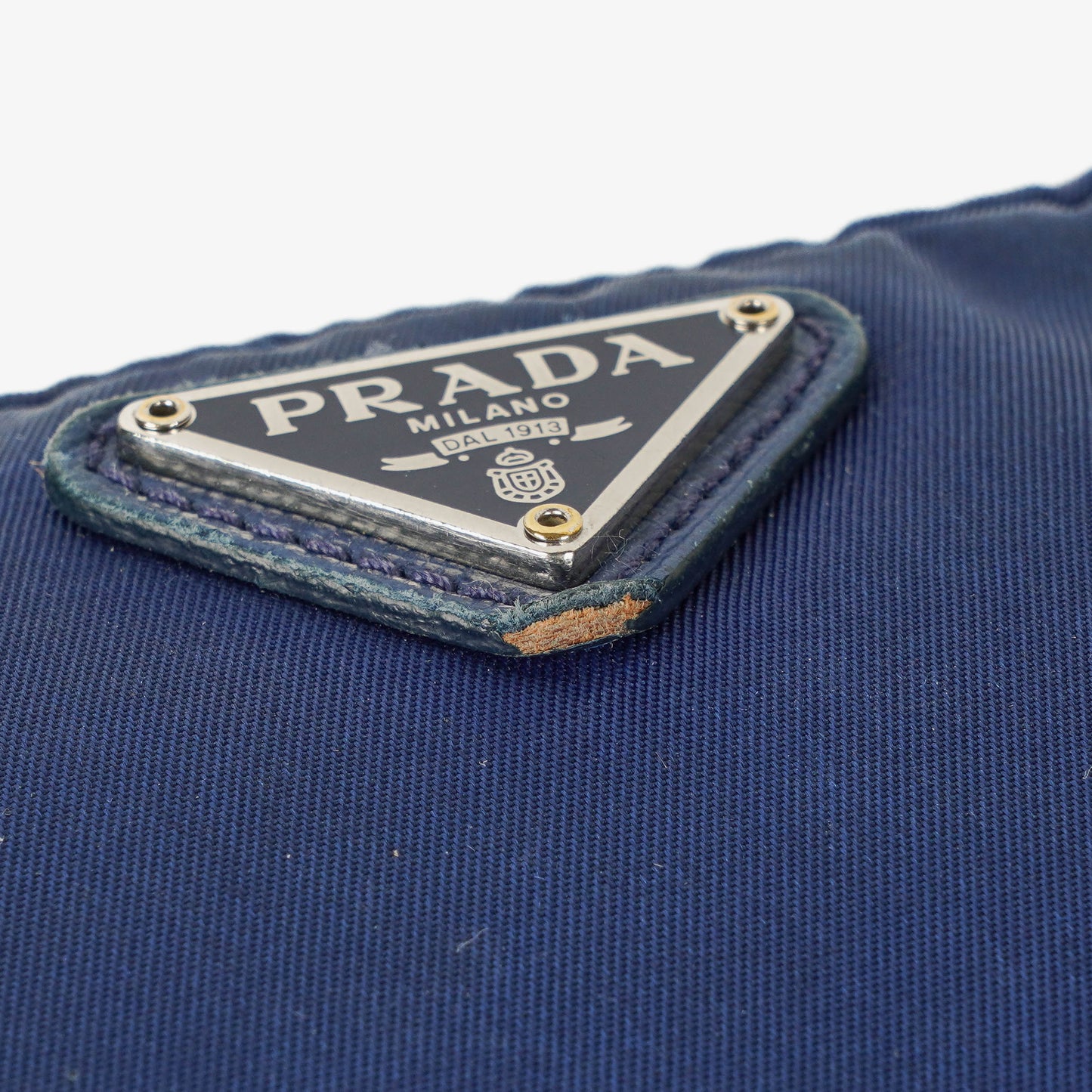 Prada kleine blaue Nylon Pouch