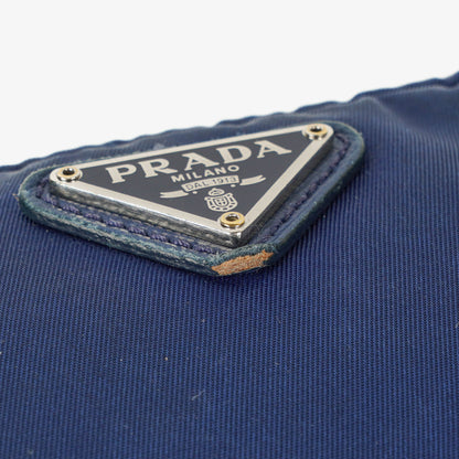 Prada kleine blaue Nylon Pouch