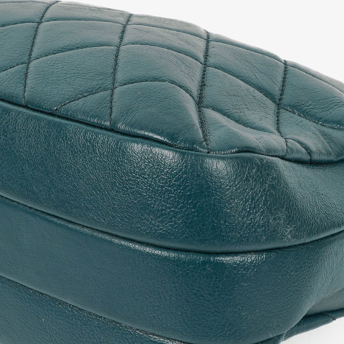 Chanel Crown CC Double Zip gesteppte Ledertasche