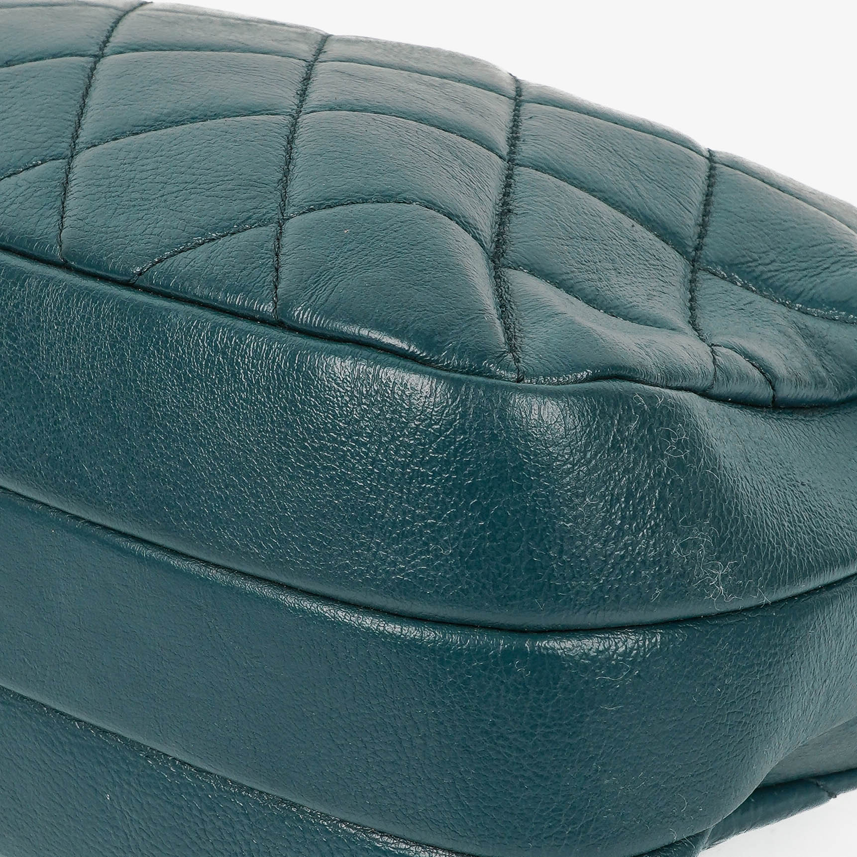 Chanel Crown CC Double Zip gesteppte Ledertasche