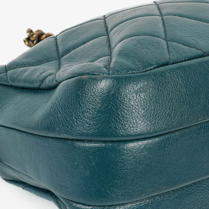 Chanel Crown CC Double Zip gesteppte Ledertasche