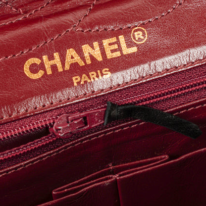Chanel Paris Classic Medium Double Flap Bag aus schwarzem gestepptem Lammleder mit gold- und silberfarbener Combo-Hardware
