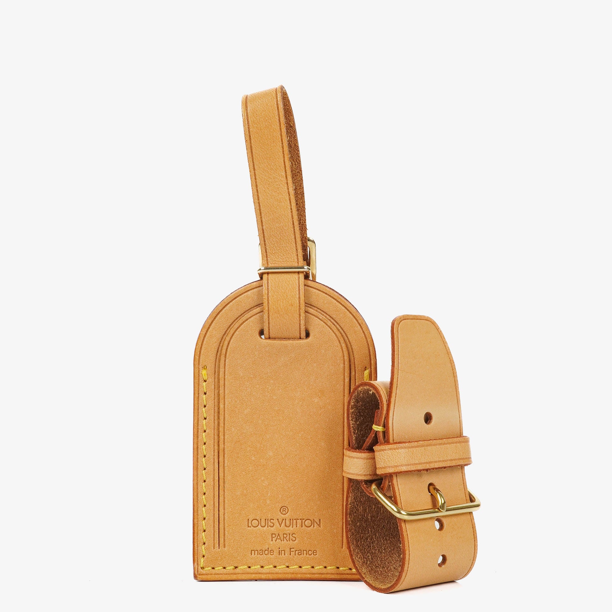 Louis Vuitton Leder-Namensschild und Griffhalter