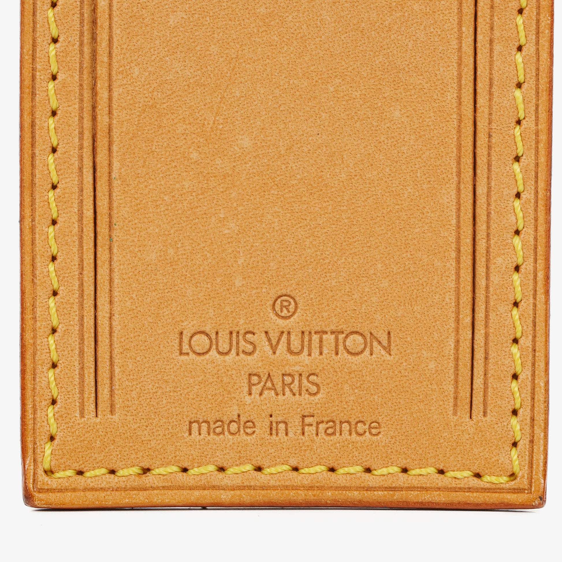 Louis Vuitton Leder-Namensschild und Griffhalter