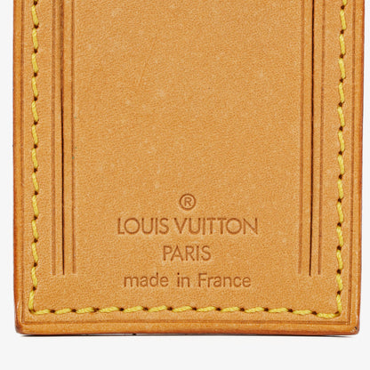 Louis Vuitton Leder-Namensschild und Griffhalter