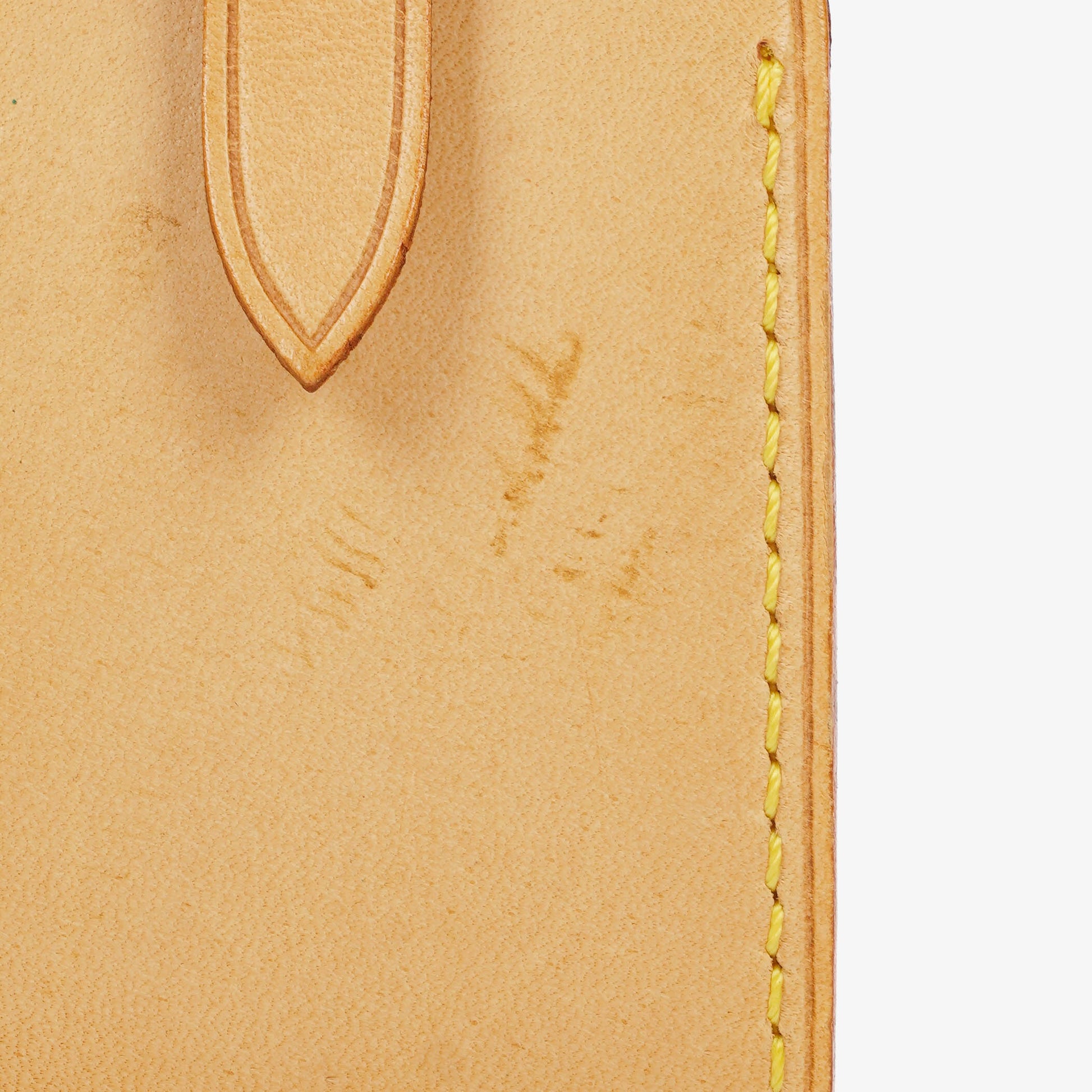Louis Vuitton Leder-Namensschild und Griffhalter