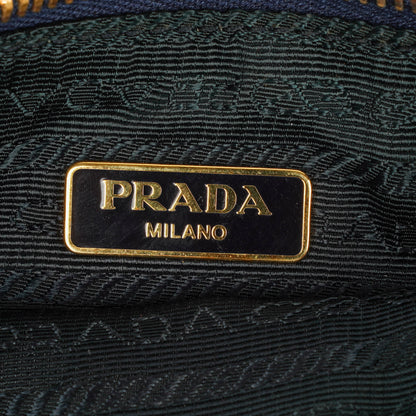 Prada kleine Tasche aus blauem Nylon