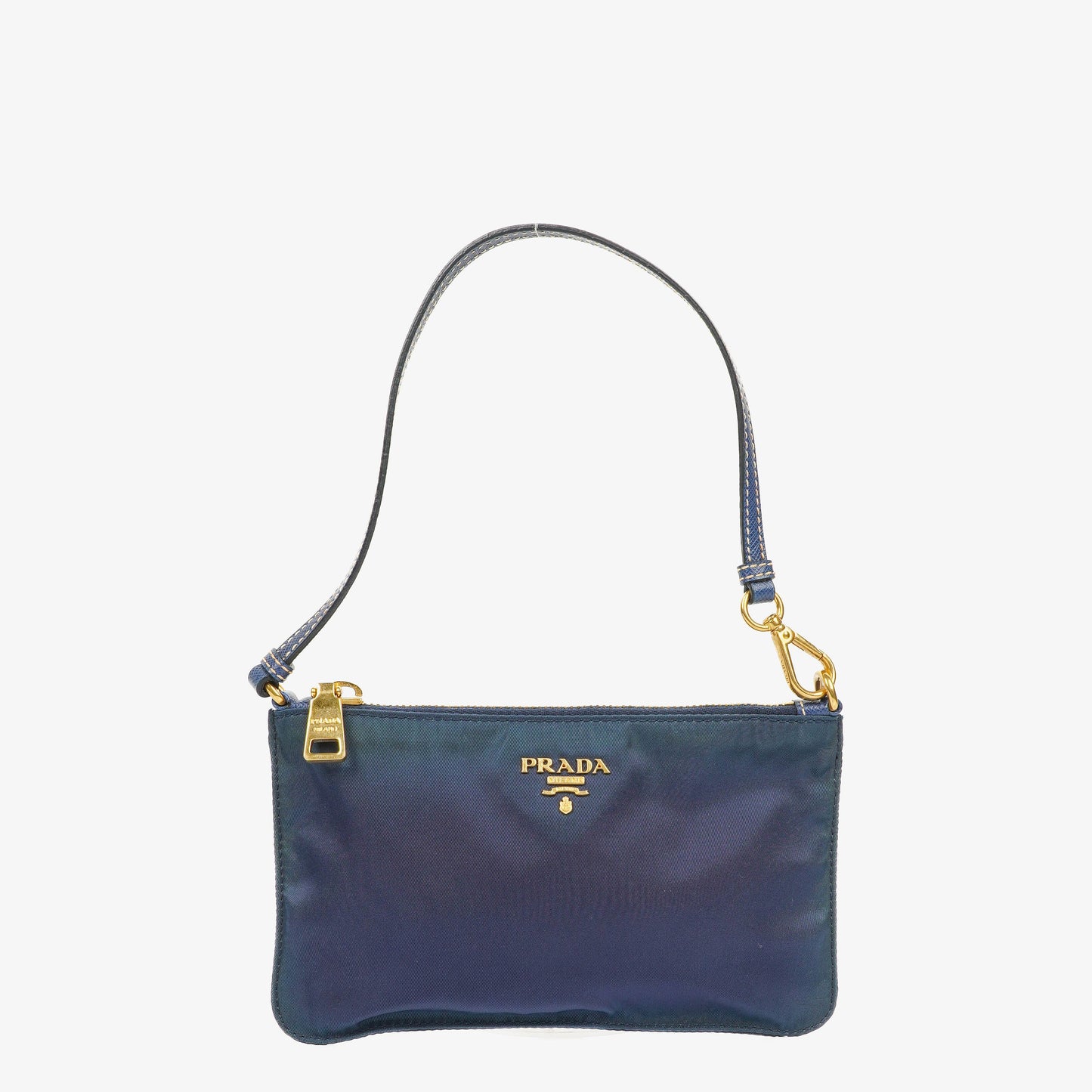 Prada kleine Tasche aus blauem Nylon