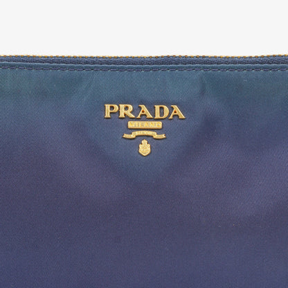 Prada kleine Tasche aus blauem Nylon