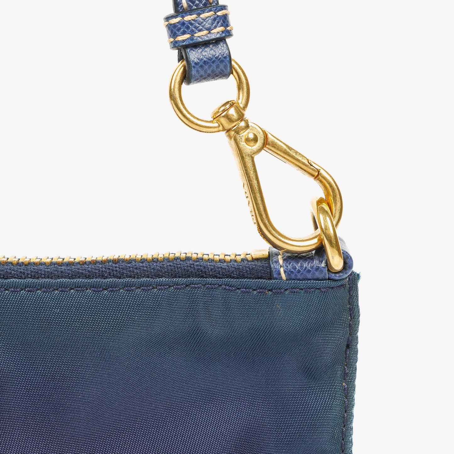 Prada kleine Tasche aus blauem Nylon