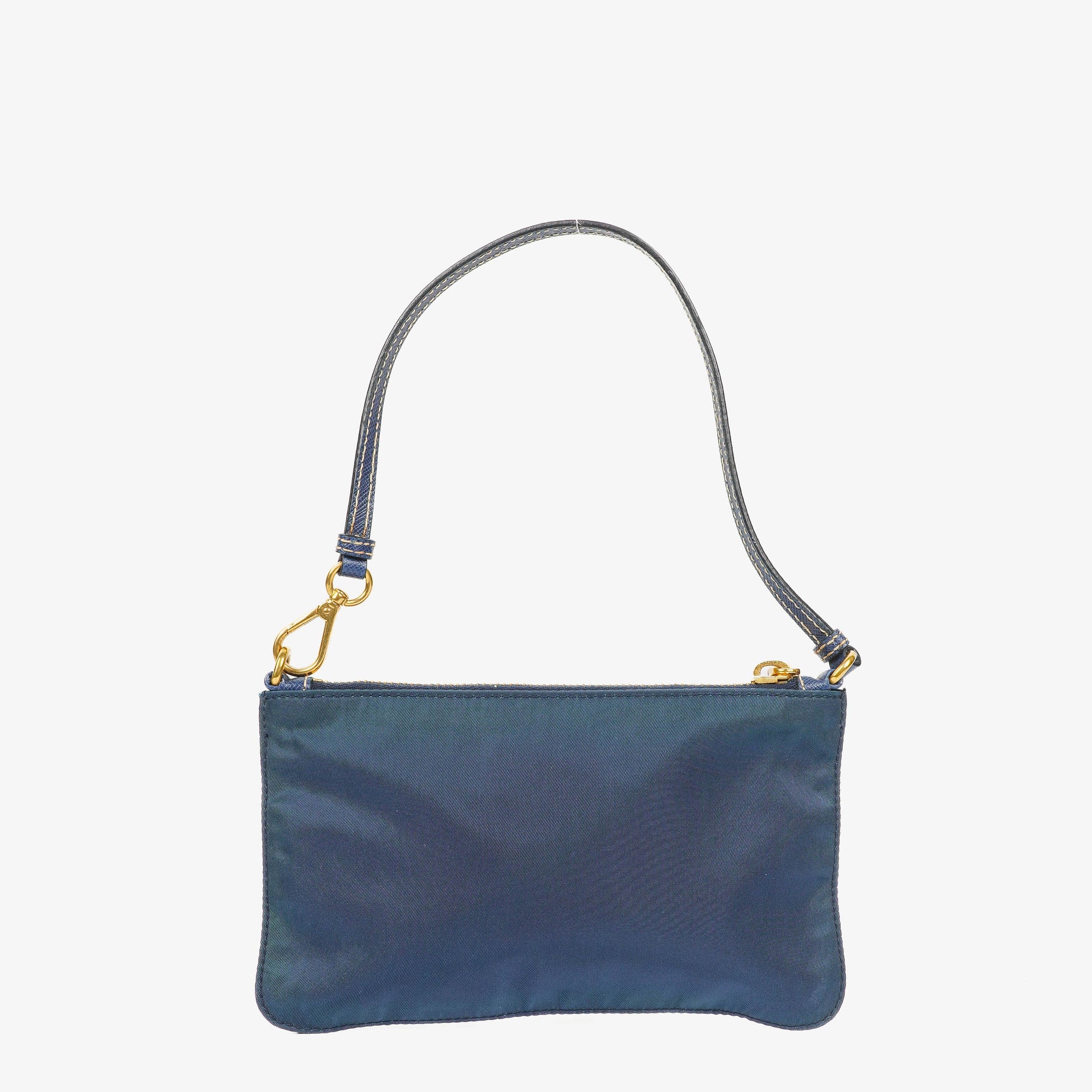 Prada kleine Tasche aus blauem Nylon