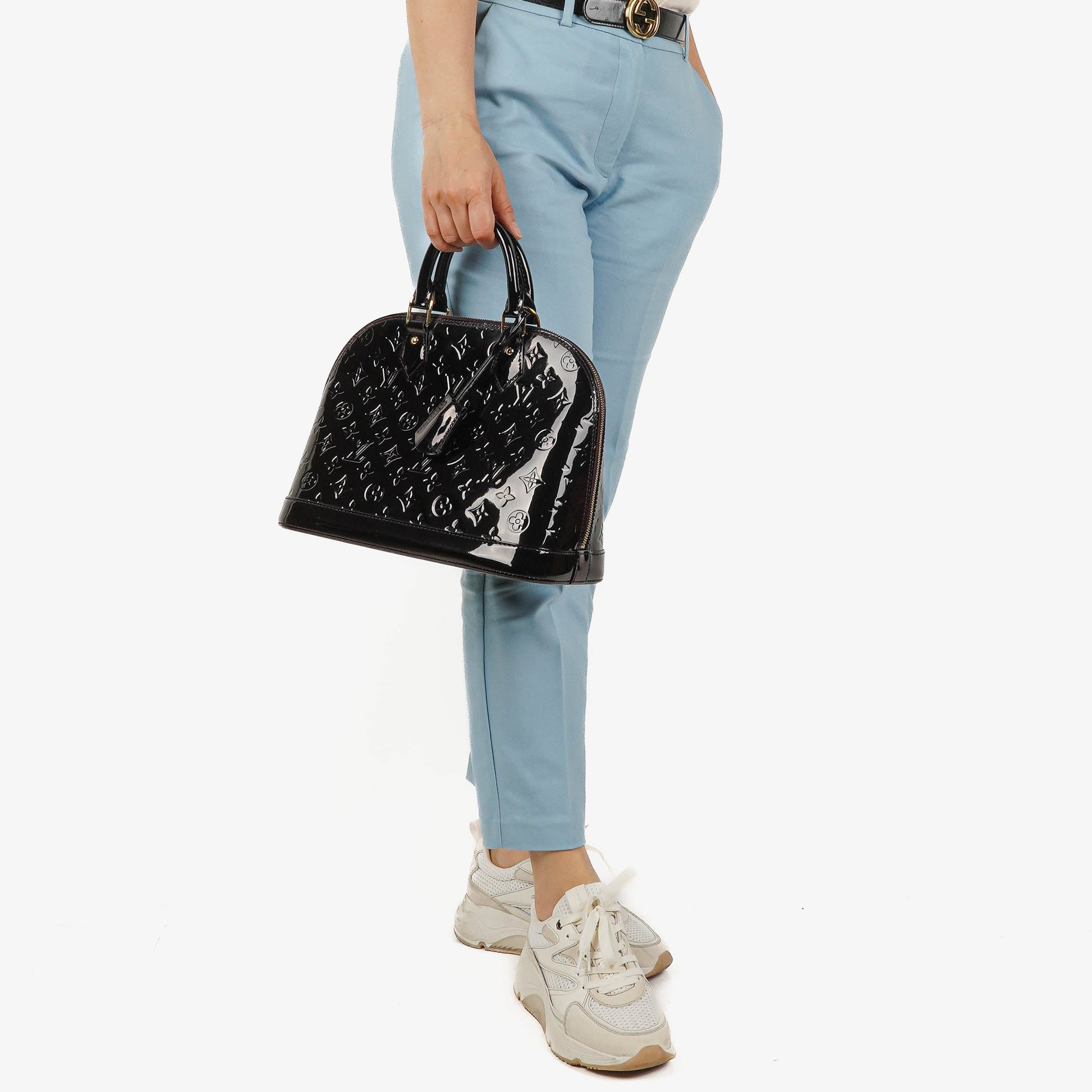 Louis Vuitton Alma GM Handtasche aus Monogram Vernis Leder