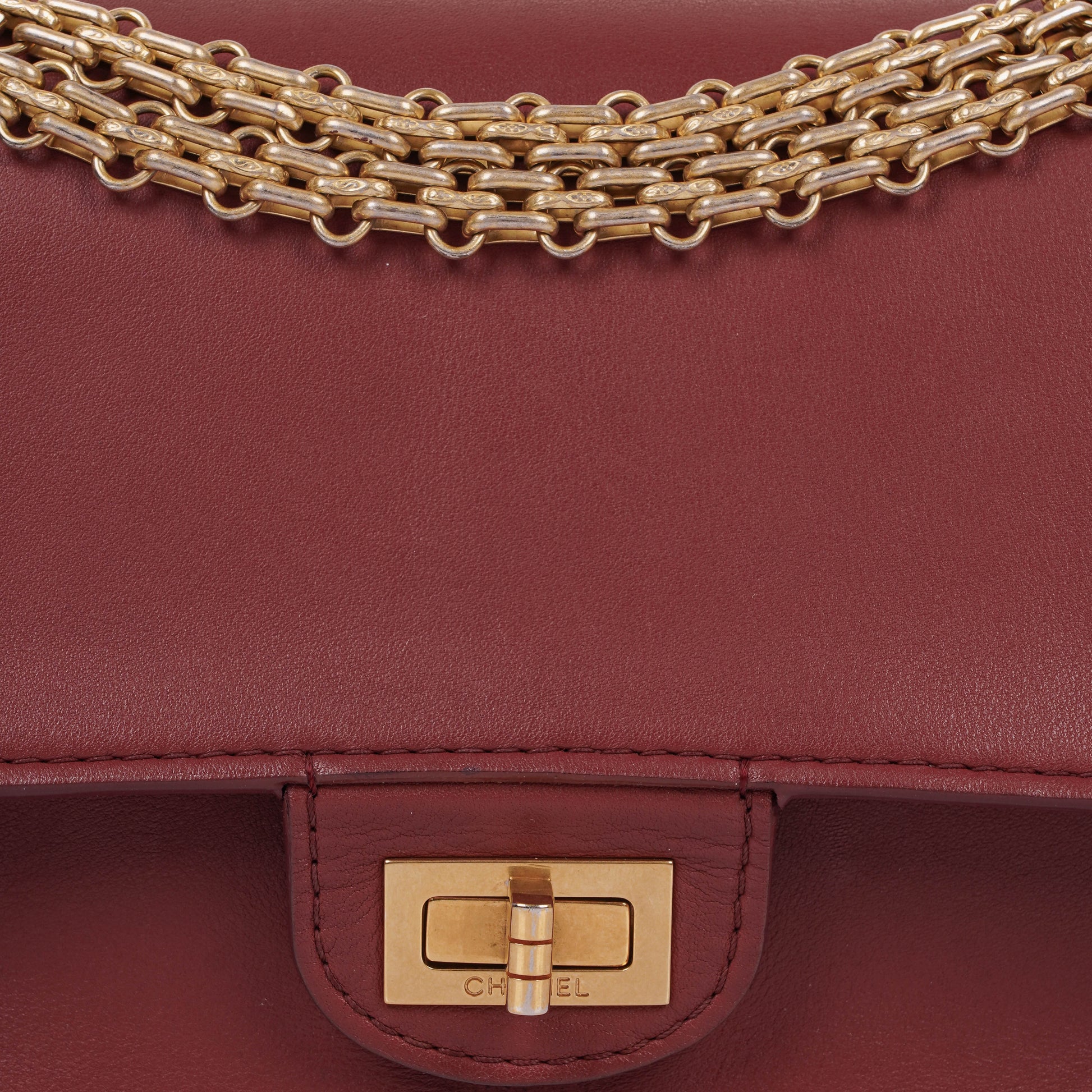 Chanel 2.55 Reissue Paris-Hamburg 226 Flap Bag aus nudefarbenem Leder