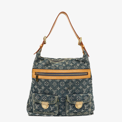 Louis Vuitton Baggy PM Schultertasche aus Monogram Denim