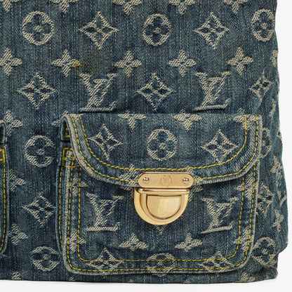 Louis Vuitton Baggy PM Schultertasche aus Monogram Denim