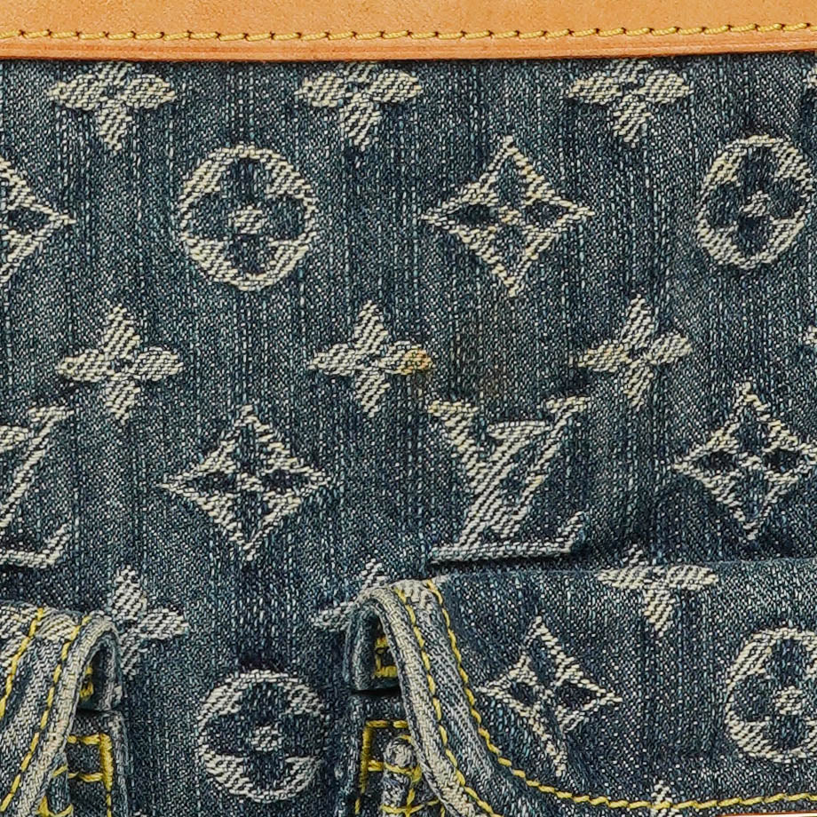 Louis Vuitton Baggy PM Schultertasche aus Monogram Denim