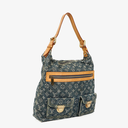 Louis Vuitton Baggy PM Schultertasche aus Monogram Denim