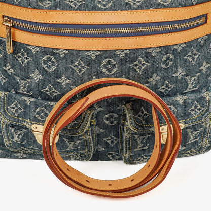 Louis Vuitton Baggy PM Schultertasche aus Monogram Denim