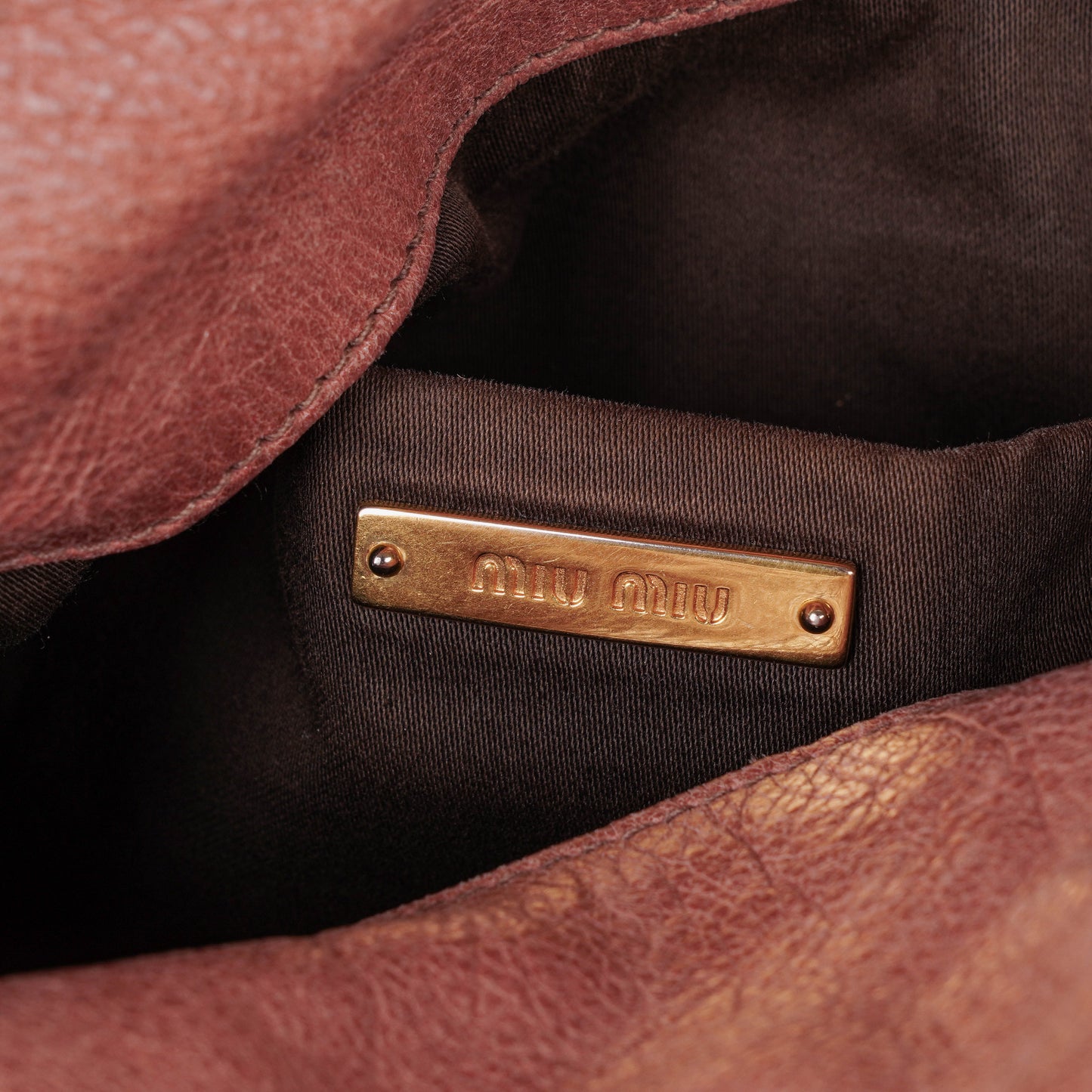 Miu Miu Vitello Bow Satchel Bag