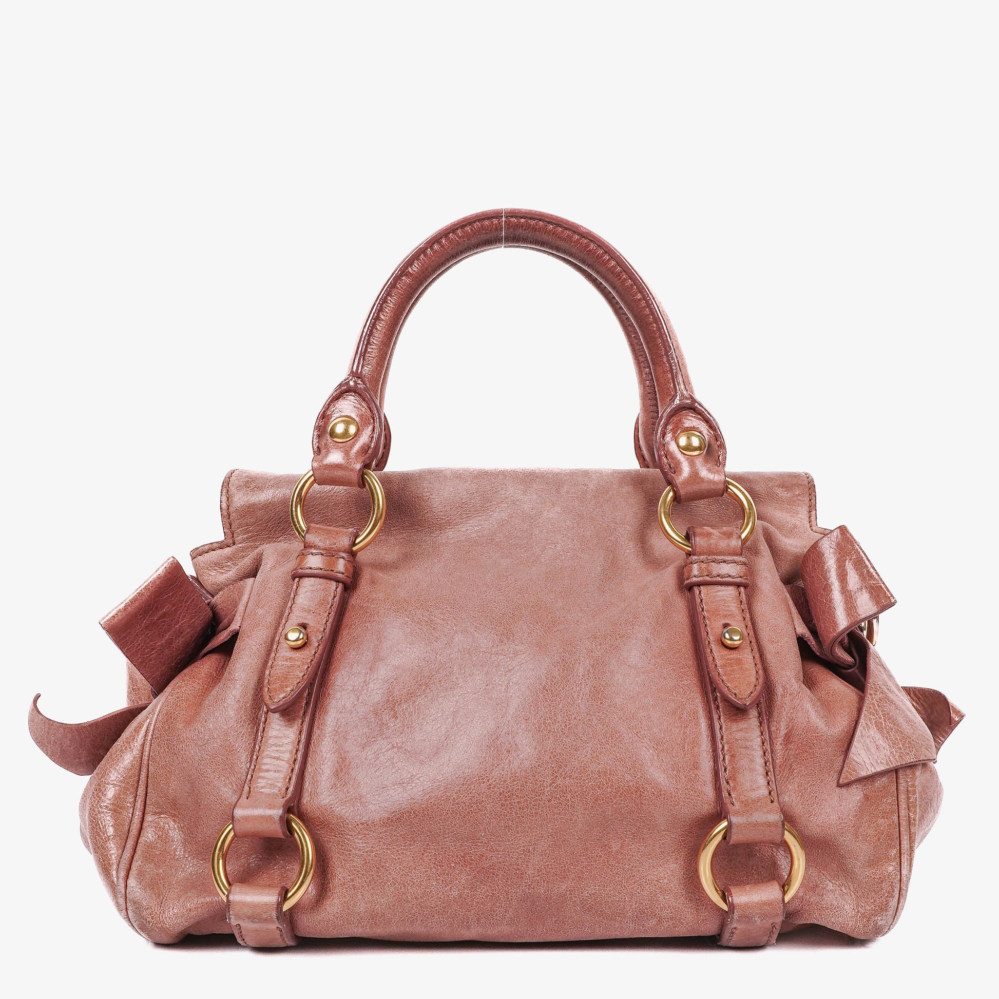Miu Miu Vitello Bow Satchel Bag