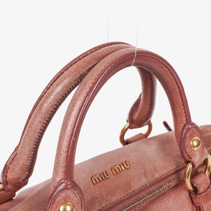 Miu Miu Vitello Bow Satchel Bag
