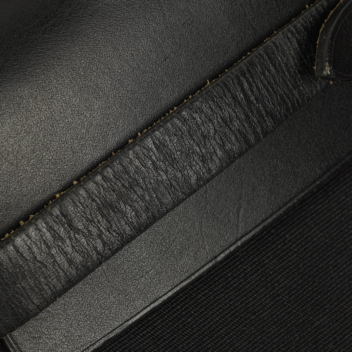 Hermès Herbag PM 2-Wege-Tasche aus Vache Hunter Noir und Canvas mit Palladium-Hardware