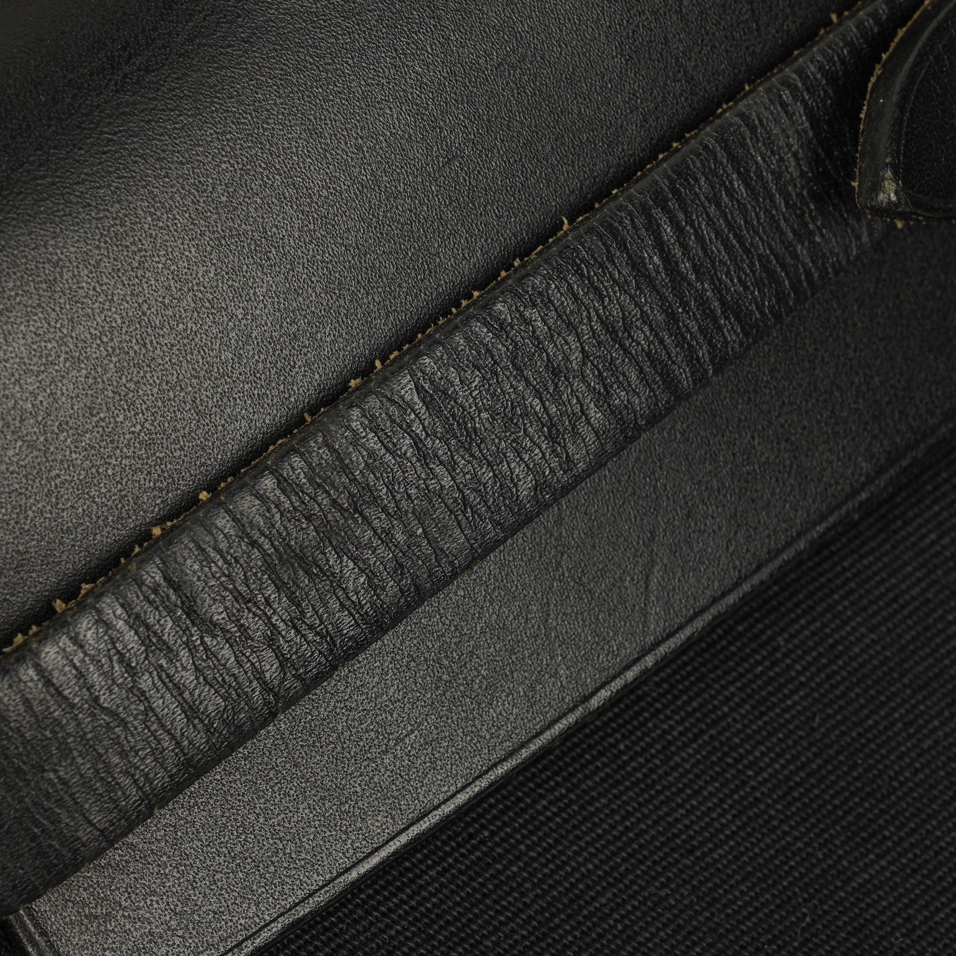 Hermès Herbag PM 2-Wege-Tasche aus Vache Hunter Noir und Canvas mit Palladium-Hardware