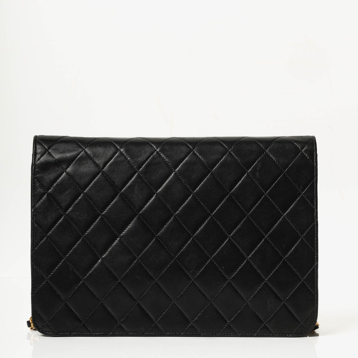 Chanel Classic Single Flap Bag aus gestepptem Lammleder mit 24K vergoldeter Hardware