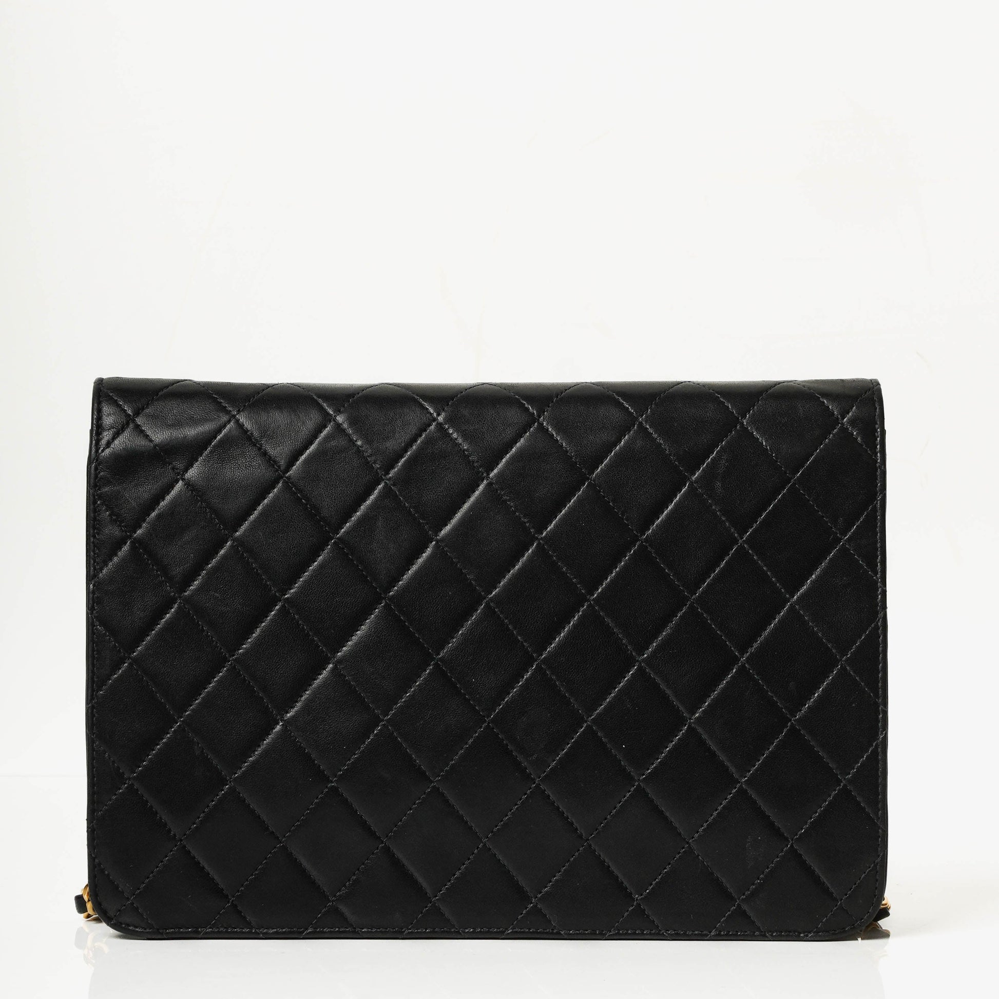 Chanel Classic Single Flap Bag aus gestepptem Lammleder mit 24K vergoldeter Hardware