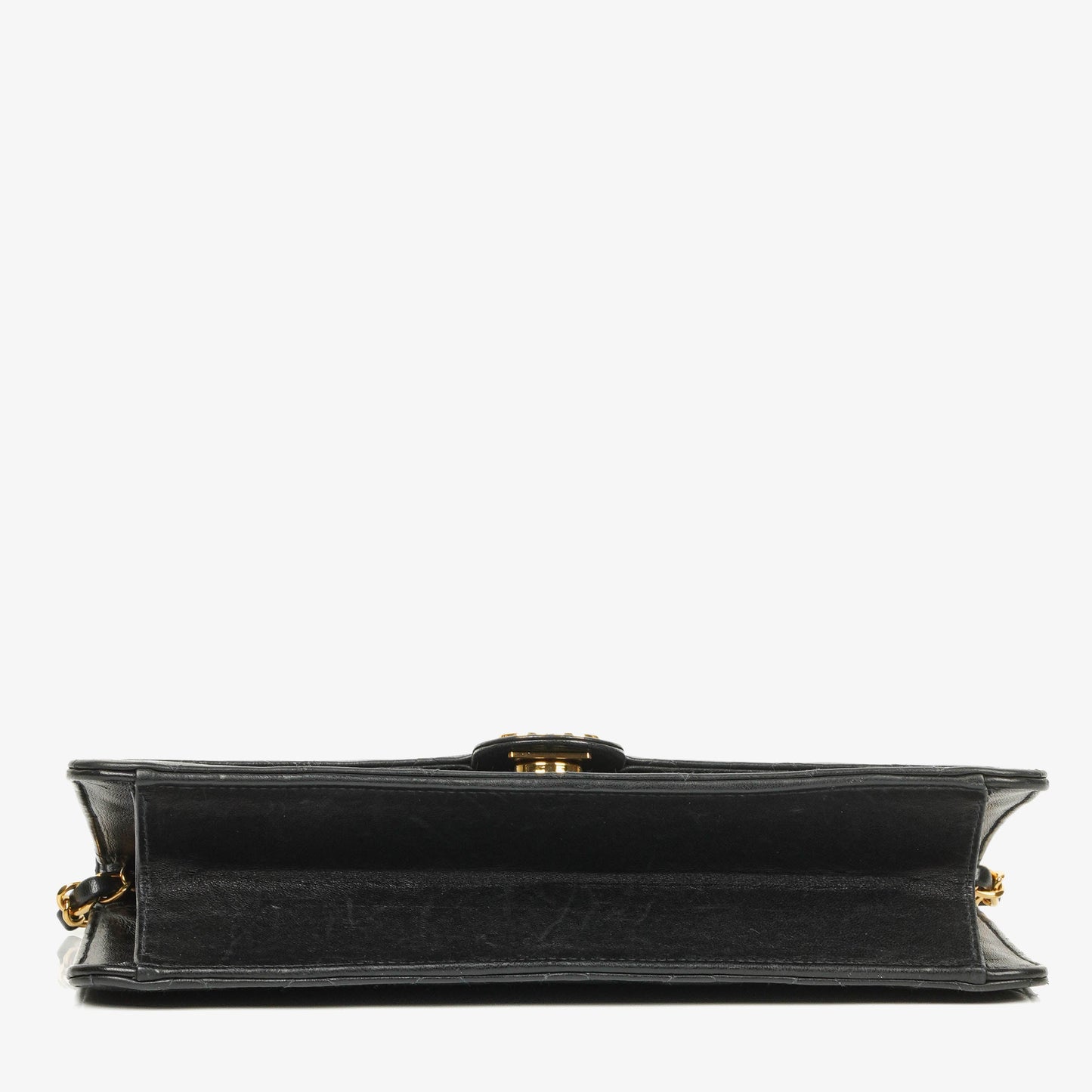 Chanel Classic Single Flap Bag aus gestepptem Lammleder mit 24K vergoldeter Hardware
