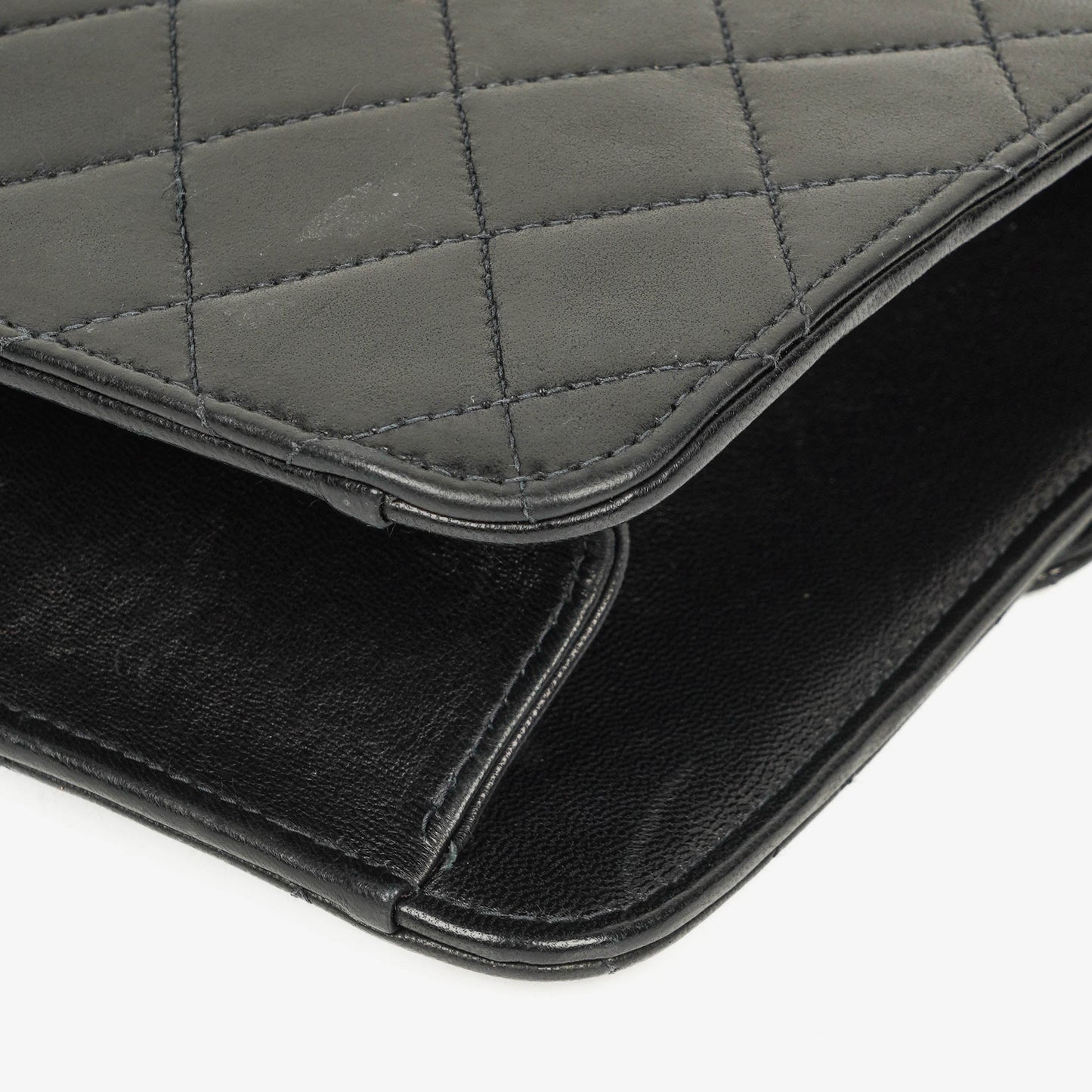 Chanel Classic Single Flap Bag aus gestepptem Lammleder mit 24K vergoldeter Hardware