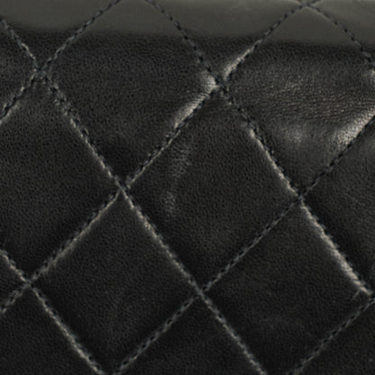 Chanel Classic Single Flap Bag aus gestepptem Lammleder mit 24K vergoldeter Hardware