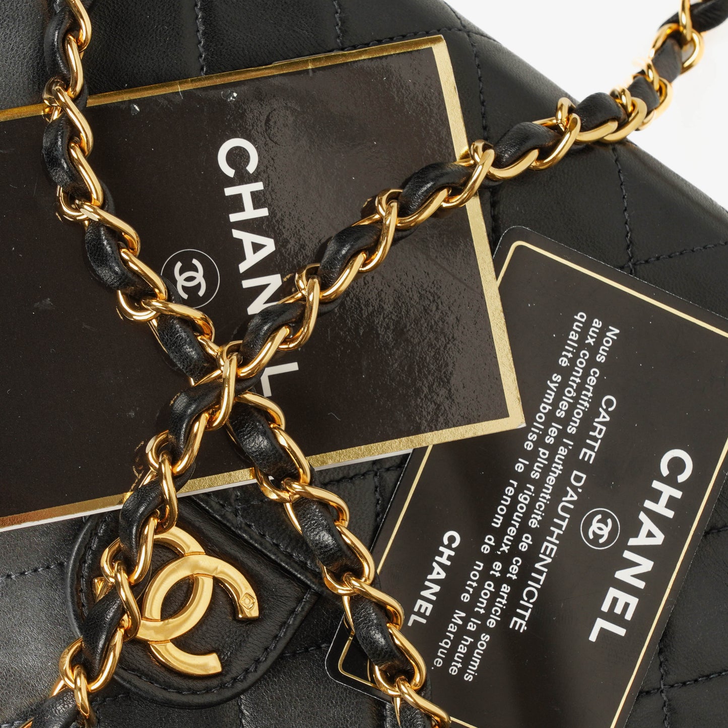 Chanel Classic Single Flap Bag aus gestepptem Lammleder mit 24K vergoldeter Hardware