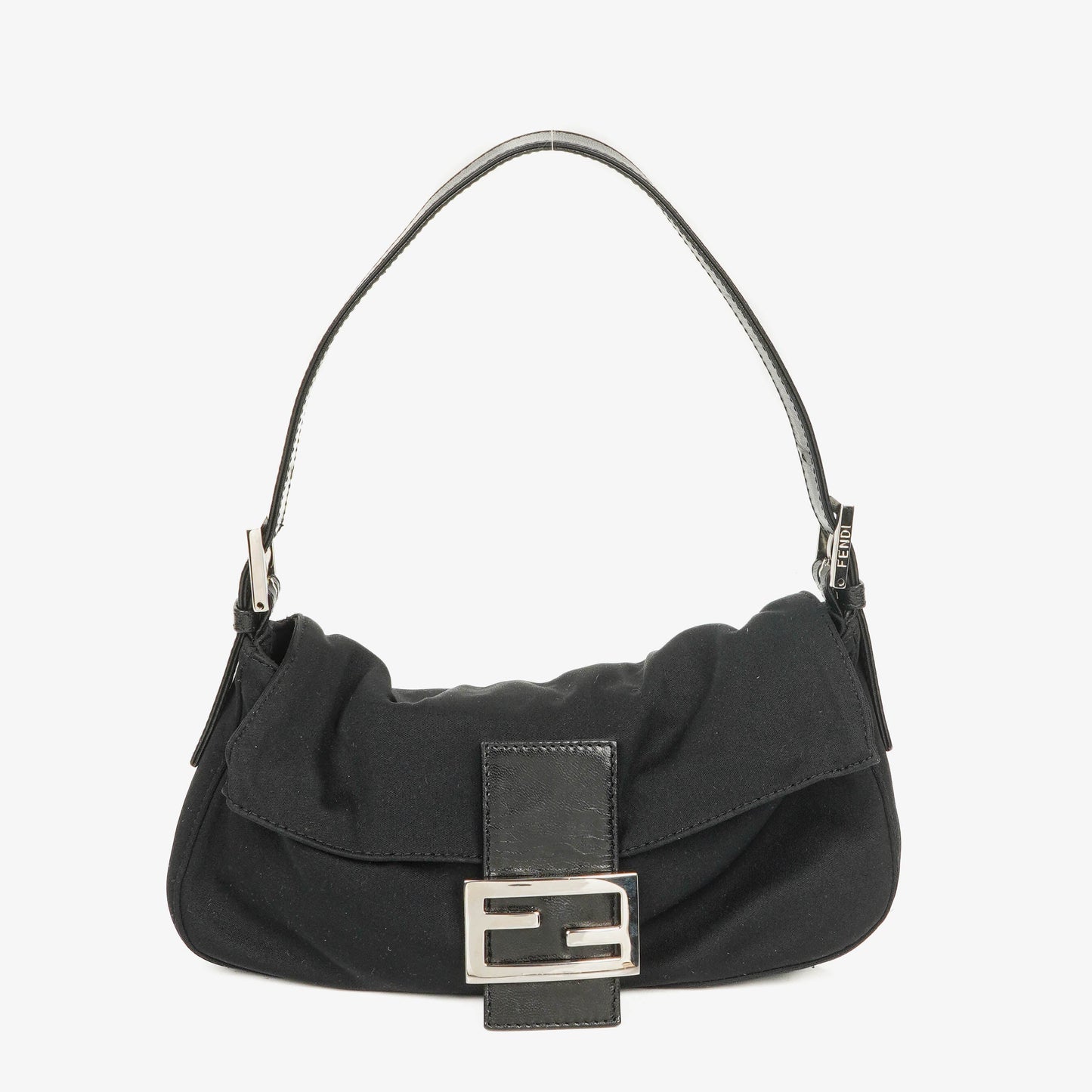 Fendi Baguette Bag aus schwarzem Stoff